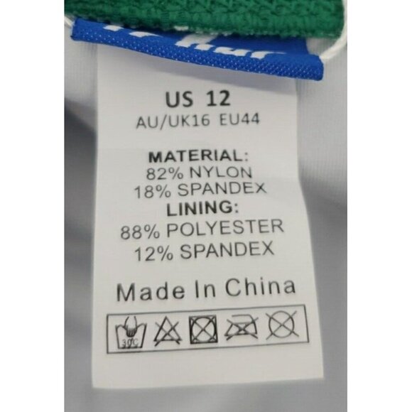 Hilor ARMY GREEN Shirred Tummy Control One Piece Swimsuit US 12 NWT - Picture 9 of 9